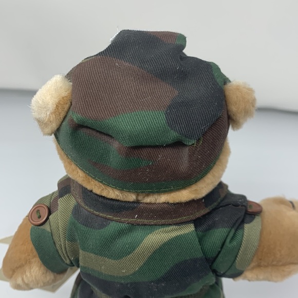 COLLECTIBLE 10'' Mini US Army Female Teddy Bear in Camo Uniform Item No. 1-1875B - Picture 10 of 11